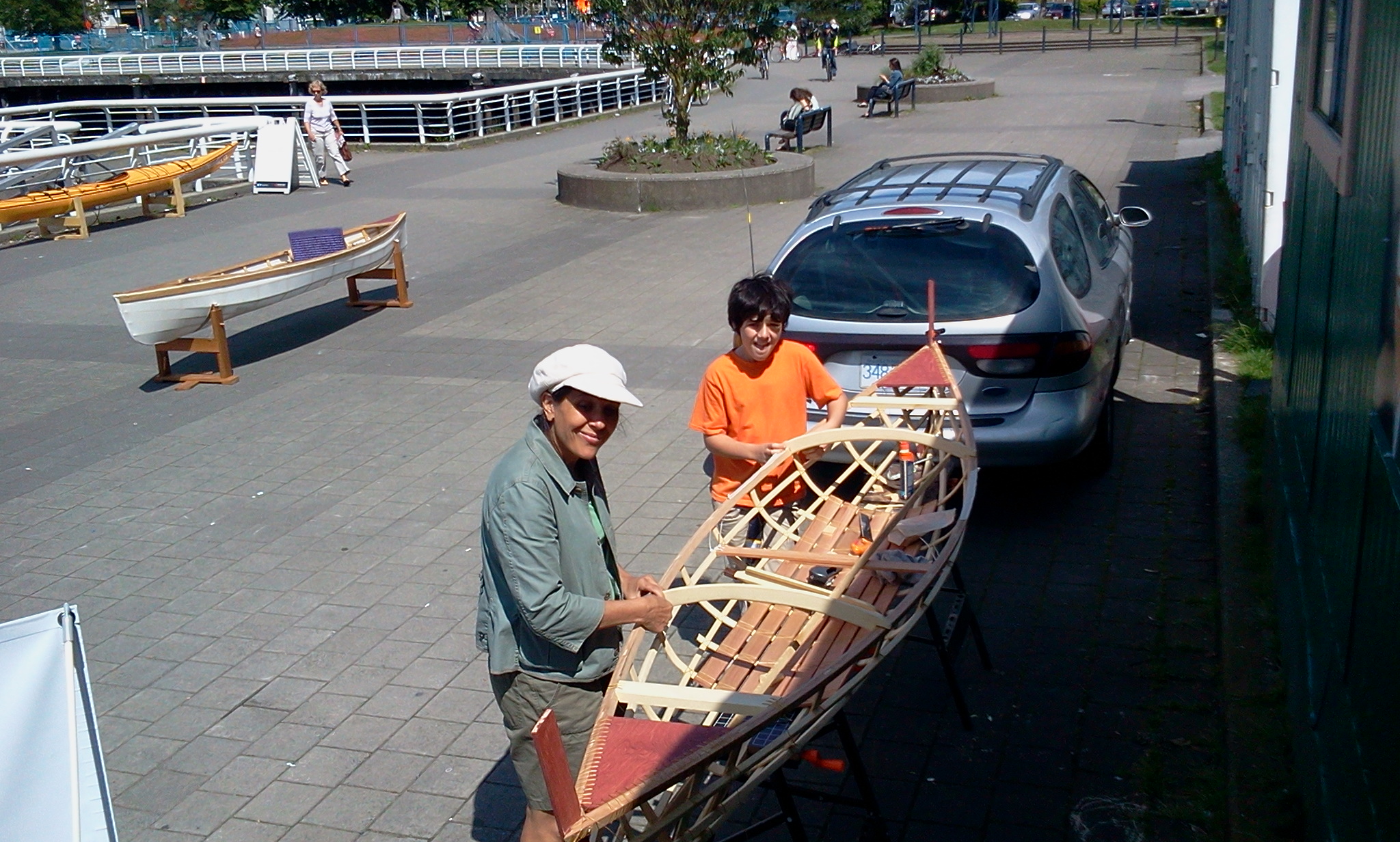  skin-on-frame one person open canoe. No previous experience necessary