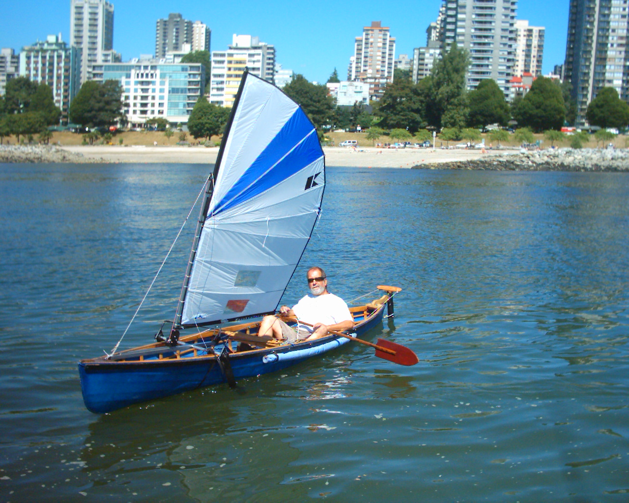 kayak sailing rig